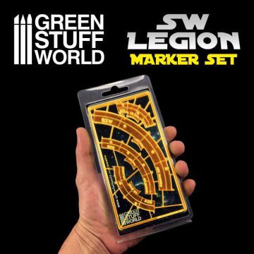Маркери лінії вогню Green Stuff World: Legion Arc-shaped Line Of Fire Markers - Orange Fluor
