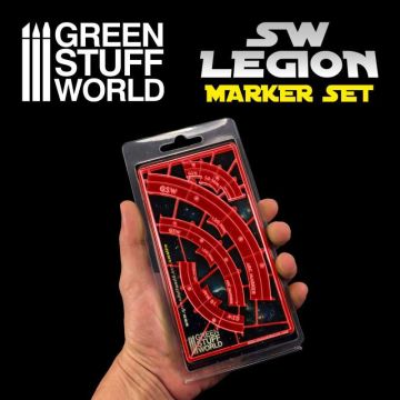 Маркери лінії вогню Green Stuff World: Legion Arc-shaped Line Of Fire Markers - Red