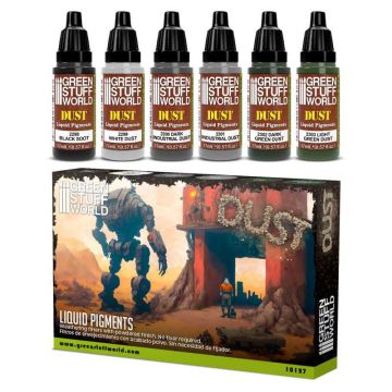 Набір рідких пігментів Green Stuff World: Liquid Pigments Set - Dust