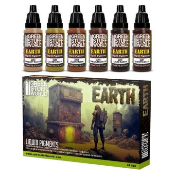 Набір рідких пігментів Green Stuff World: Liquid Pigments Set - Earth