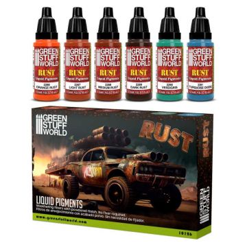Набір рідких пігментів Green Stuff World: Liquid Pigments Set - Rust