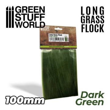 Довга трава Green Stuff World: Long Grass Flock 100mm - Dark Green