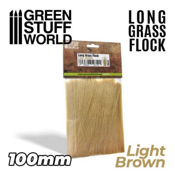Довга трава Green Stuff World: Long Grass Flock 100mm - Light Brown