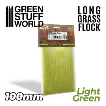 Довга трава Green Stuff World: Long Grass Flock 100mm - Light Green