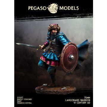 Мініатюра 1/24 Pegaso Models: Barbarians: Langobard Warrior VI Century