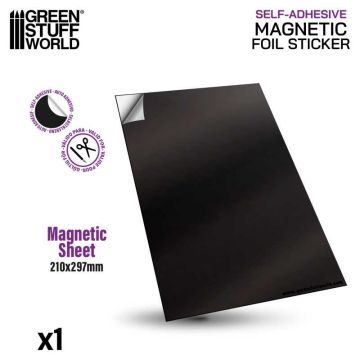 Самоклейний магнітний лист Green Stuff World: Magnetic Sheet - Self Adhesive