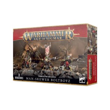 Набір мініатюр Age of Sigmar Orruk Warclans: Man-Skewer Boltboyz