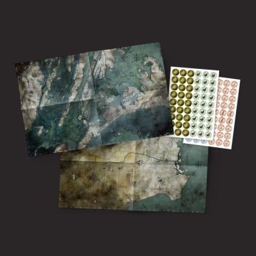 Мапи та набір фішок до настільної рольової гри Mutant: Year Zero RPG: Maps & Markers Pack