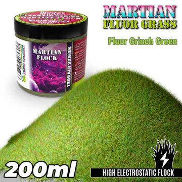 Статична трава (Флок) Green Stuff World: Martian Fluor Grass - Grinch Green - 200ml