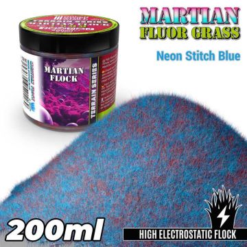 Статична трава (Флок) Green Stuff World: Martian Fluor Grass - Neon Stitch Blue - 200ml