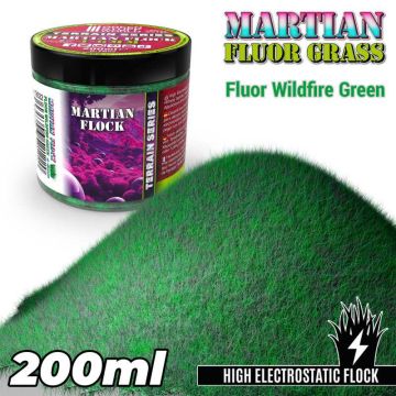 Статична трава (Флок) Green Stuff World: Martian Fluor Grass - Wildfire Green - 200ml