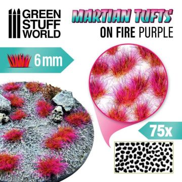Пучки трави Green Stuff World: Martian Fluor Tufts - On Fire Purple 6mm