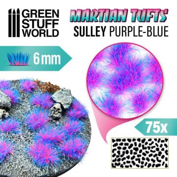 Пучки трави Green Stuff World: Martian Fluor Tufts - Sulley Purple-Blue 6mm