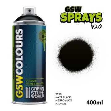 Ґрунт-спрей Green Stuff World: Matt Black Spray Paint Primer 400ml