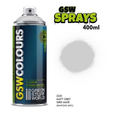 Ґрунт-спрей Green Stuff World: Matt Grey Spray Paint 400ml