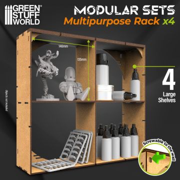 Стійка Green Stuff World: MDF Multipurpose Rack x4