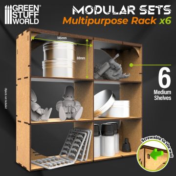 Стійка Green Stuff World: MDF Multipurpose Rack x6