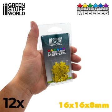 Набір акрилових міплів Green Stuff World: Meeples 16x16x8mm - Yellow