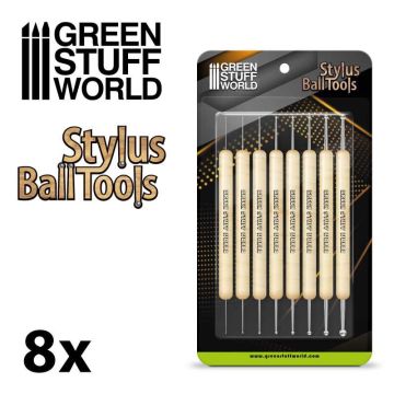 Набір інструментів Green Stuff World: 8x Sculpting Stylus Tool Set
