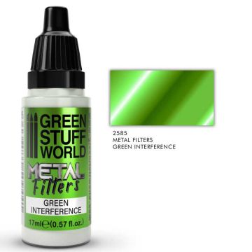 Акрилова фарба Green Stuff World Metal Filters: Green Interference (17ml)