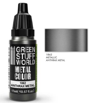 Акрилова фарба Green Stuff World Metallic Paint: Anthrax Metal (17ml)
