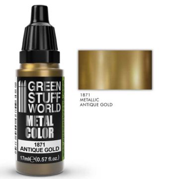Акрилова фарба Green Stuff World Metallic Paint: Antique Gold (17ml)