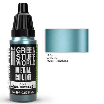 Акрилова фарба Green Stuff World Metallic Paint: Aqua Turquoise (17ml)