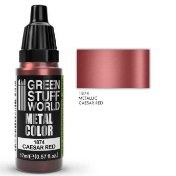 Акрилова фарба Green Stuff World Metallic Paint: Caesar Red (17ml)