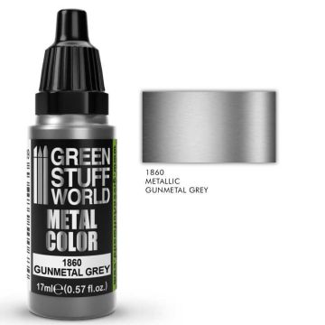 Акрилова фарба Green Stuff World Metallic Paint: Gun Metal Grey (17ml)