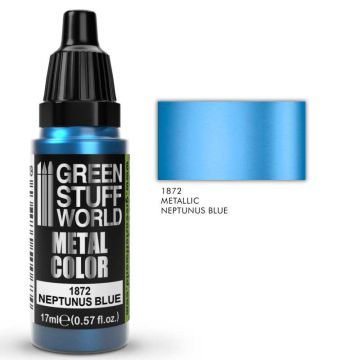 Акрилова фарба Green Stuff World Metallic Paint: Neptunus Blue (17ml)