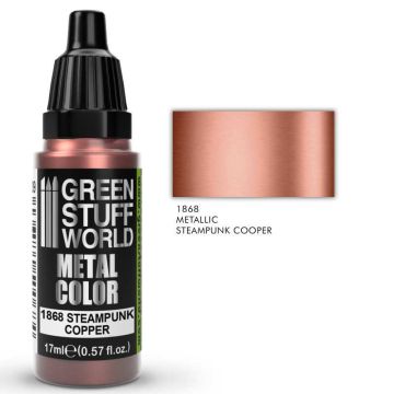 Акрилова фарба Green Stuff World Metallic Paint: Steampunk Copper (17ml)