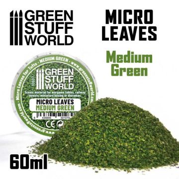 Імітація листя Green Stuff World: Micro Leaves - Medium Green Mix