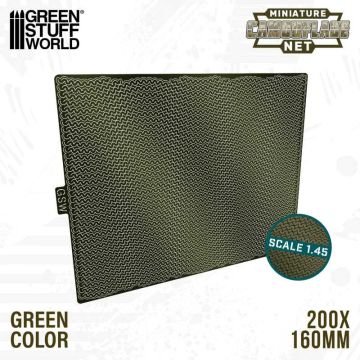 Маскувальна сітка (зелена) для мініатюр Green Stuff World: Miniature Camouflage Nets Green 1:48