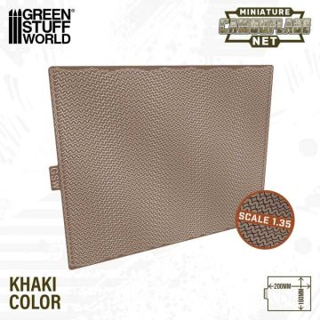 Маскувальна сітка (хакі) для мініатюр Green Stuff World: Miniature Camouflage Nets Khaki 1:35