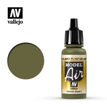 Акрилова фарба Vallejo: Model Air: US Light Green