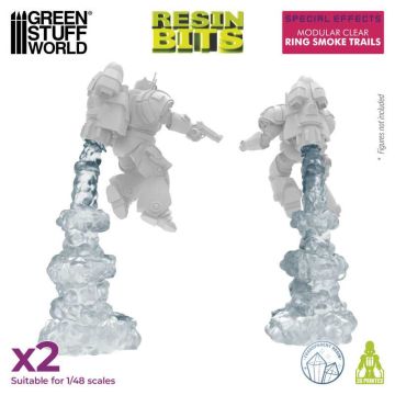 Елементи декору Green Stuff World: Modular Clear Ring Smoke Trails for Jump Packs