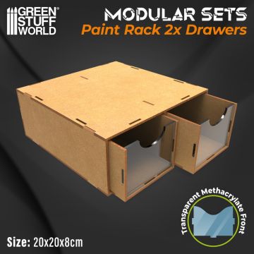 Модульний органайзер Green Stuff World: Modular Set 2x Drawers