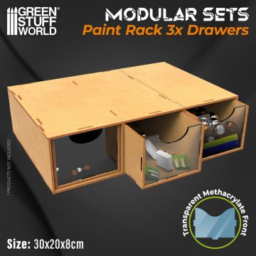 Модульний органайзер Green Stuff World: Modular Set 3x Drawers