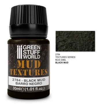 Акрилова паста Green Stuff World: Mud Textures Black Mud 30ml