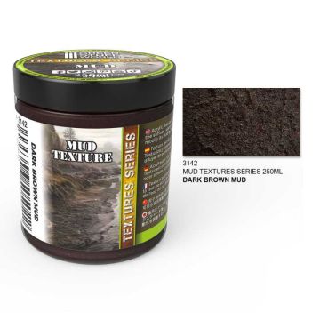 Акрилова паста Green Stuff World: Mud Textures Dark Brown 250ml