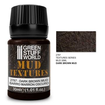 Акрилова паста Green Stuff World: Mud Textures Dark Brown 30ml