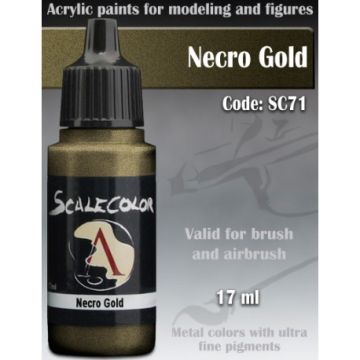 Акрилова фарба Scale 75: Metal n’ Alchemy: Necro Gold (17ml)