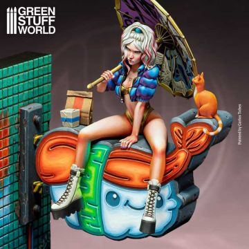 Мініатюра Green Stuff World: Neko Galaxy - Misty: Neon City Lunch Break