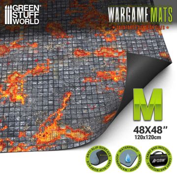 Ігрове поле Green Stuff World: Neoprene Dungeon Mat 4x4' Lavaforge Dungeon Tiles (120x120cm)