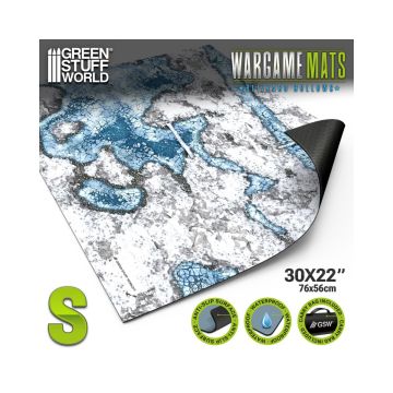 Ігрове поле Green Stuff World: Neoprene Mat 22x32" Blizzard Hollows (56x76cm)