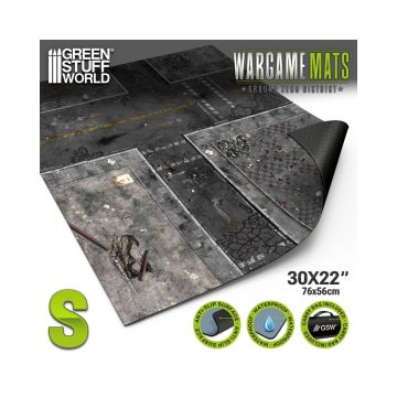 Ігрове поле Green Stuff World: Neoprene Mat 22x32" Ground Zero District (56x76cm)