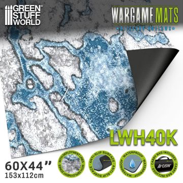 Ігрове поле Green Stuff World: Neoprene Mat 44x60" Blizzard Hollows With Deployment Lines