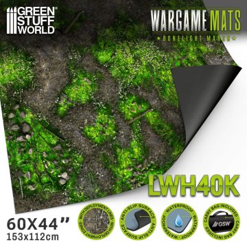Ігрове поле Green Stuff World: Neoprene Mat 44x60" Boneblight Marsh With Deployment Lines