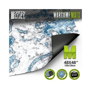 Ігрове поле Green Stuff World: Neoprene Mat 4x4' Blizzard Hollows (120x120cm)