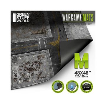 Ігрове поле Green Stuff World: Neoprene Mat 4x4' Ground Zero District (120x120cm)